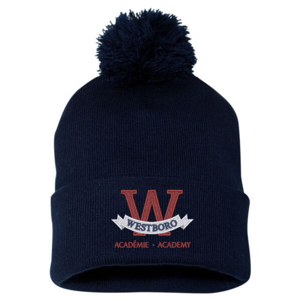 Sportsman Adult Embroidered Pom-Pom Toque Thumbnail