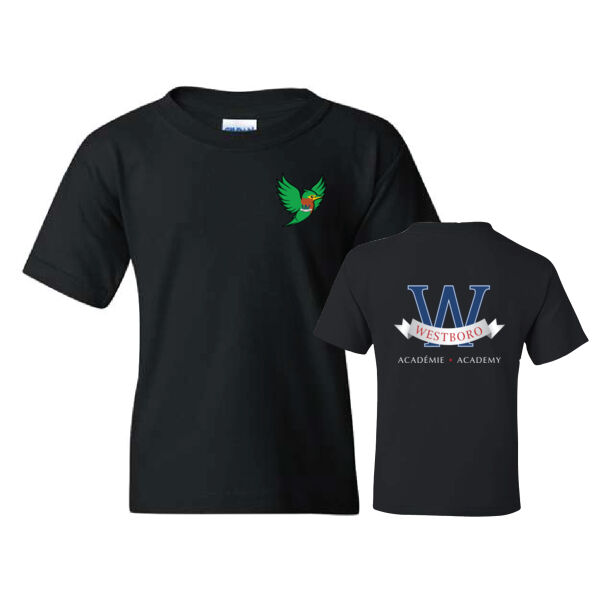 Gildan Youth Heron Emblem Printed T-Shirt Thumbnail