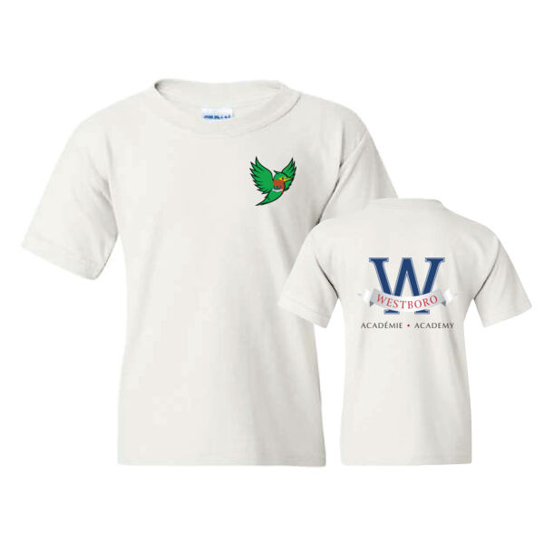 Gildan Youth Heron Emblem Printed T-Shirt Thumbnail