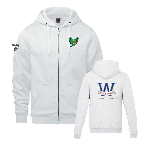 Surfer Unisex Heron Emblem Printed Full Zip Thumbnail