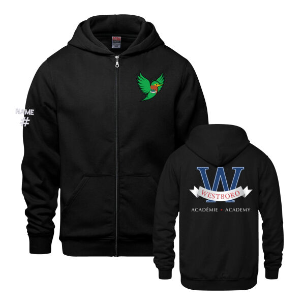 Surfer Youth Heron Emblem Printed Full Zip Thumbnail
