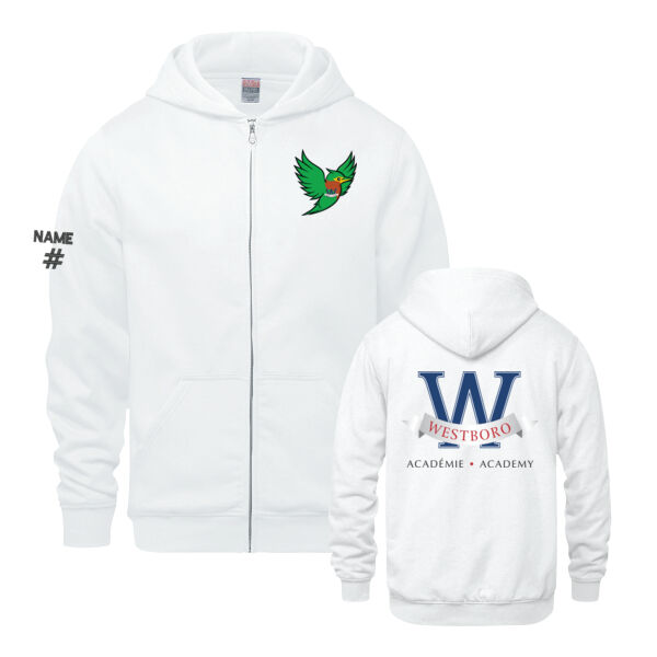 Surfer Youth Heron Emblem Printed Full Zip Thumbnail